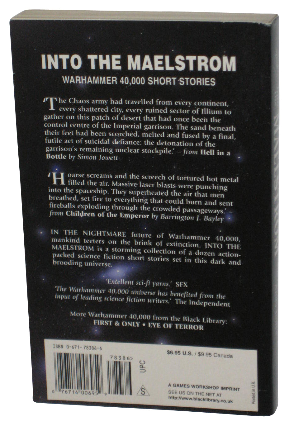 Warhammer 40,000 Stories Into The Maelstrom (2000) Paperback Book