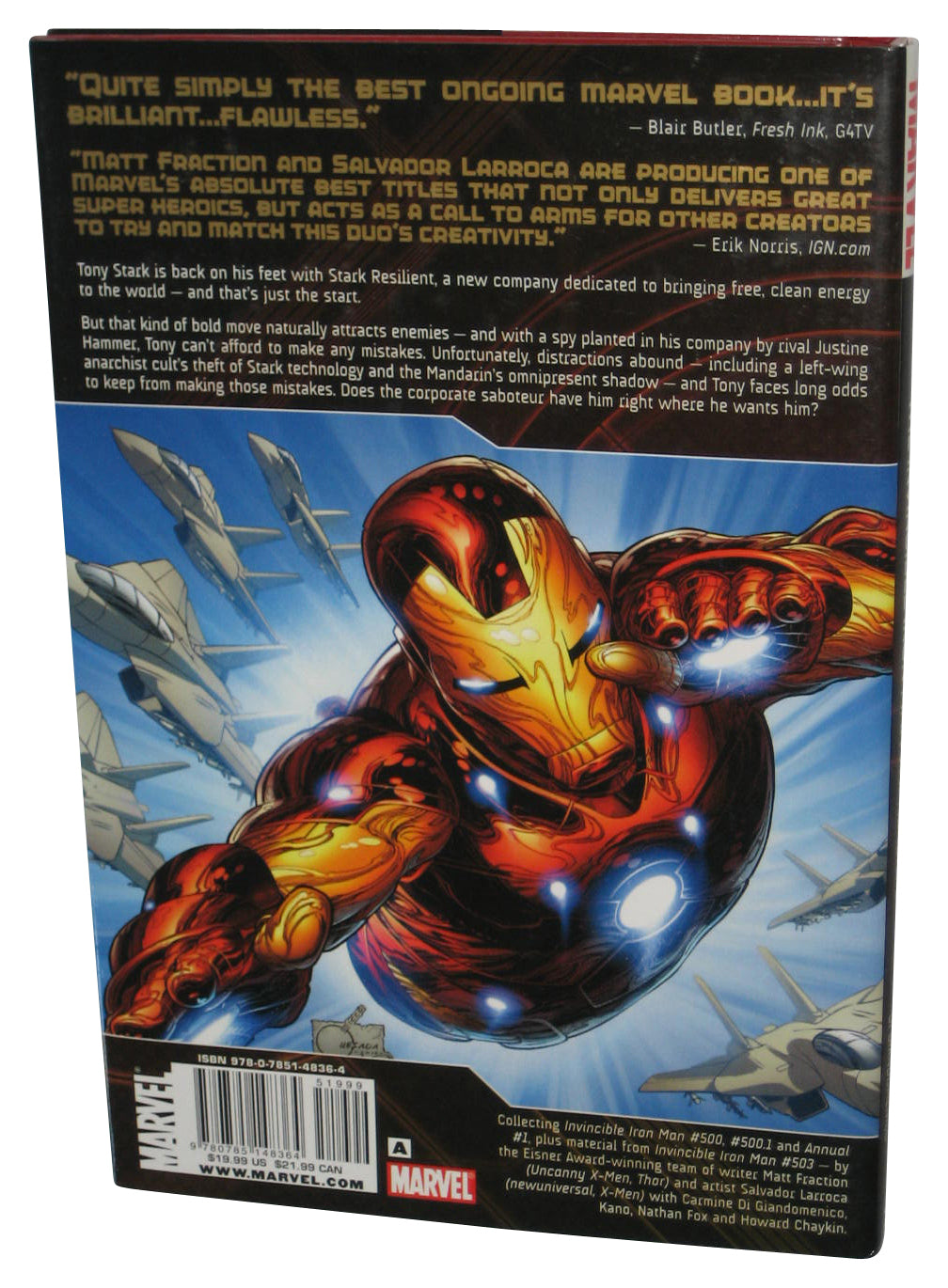 Marvel The Invincible Iron Man Vol. 7 My Monsters (2011) Hardcover Book