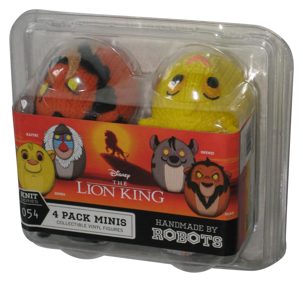 Disney The Lion King Handmade By Robots Mini Vinyl Knit Figure 4-Pack #054