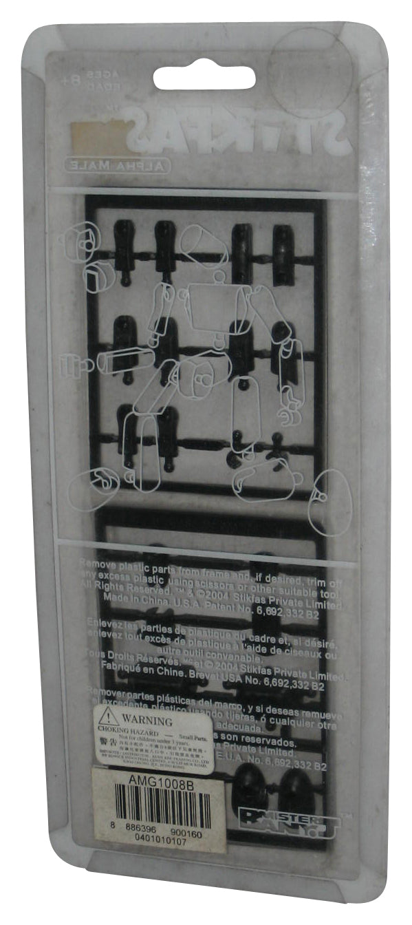 Stikfas G2 Alpha Male Black Poseable Action Figure AMG1008B