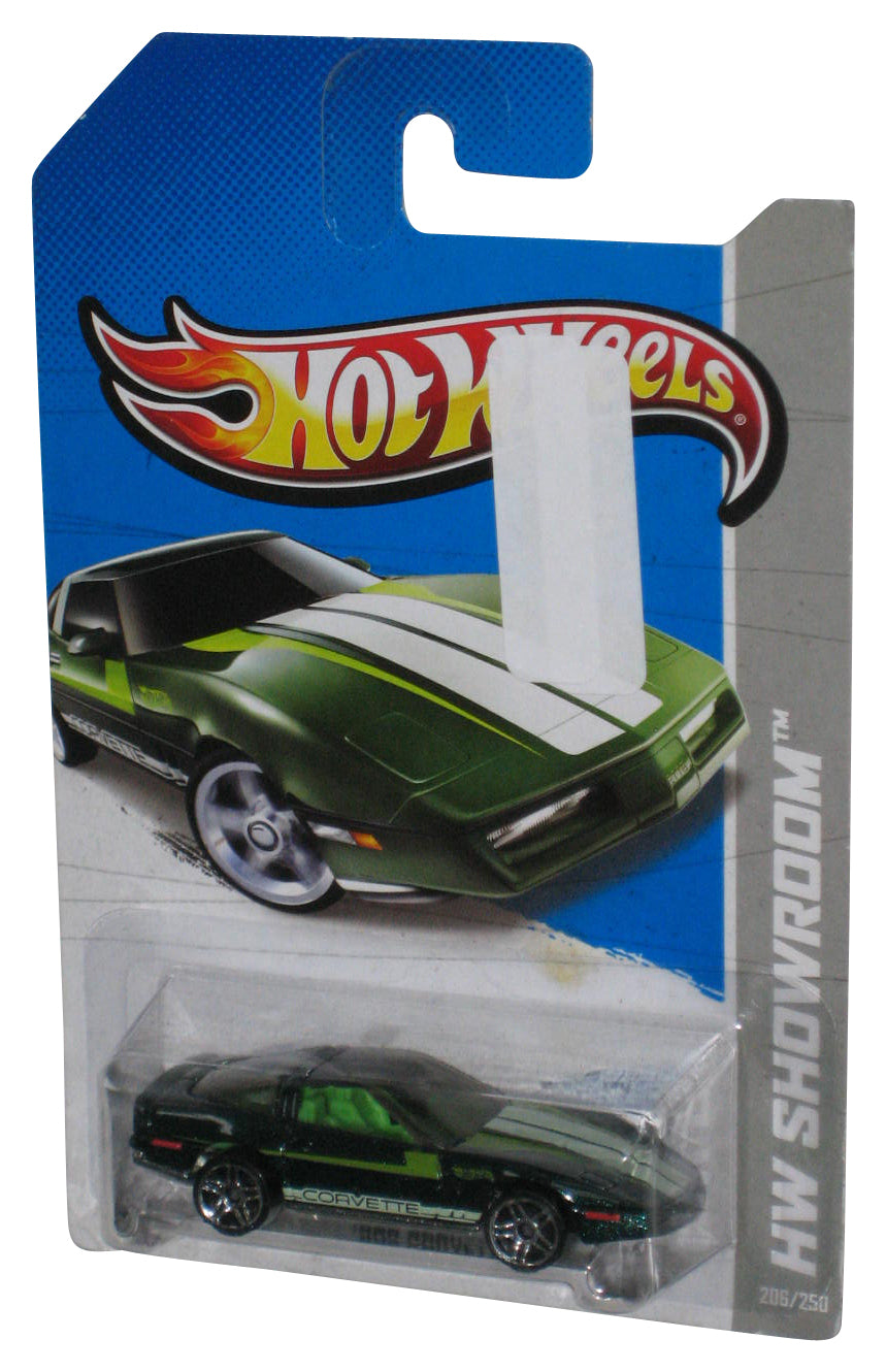 Hot Wheels HW Showroom (2012) Green '80s Corvette Toy Car 206/250