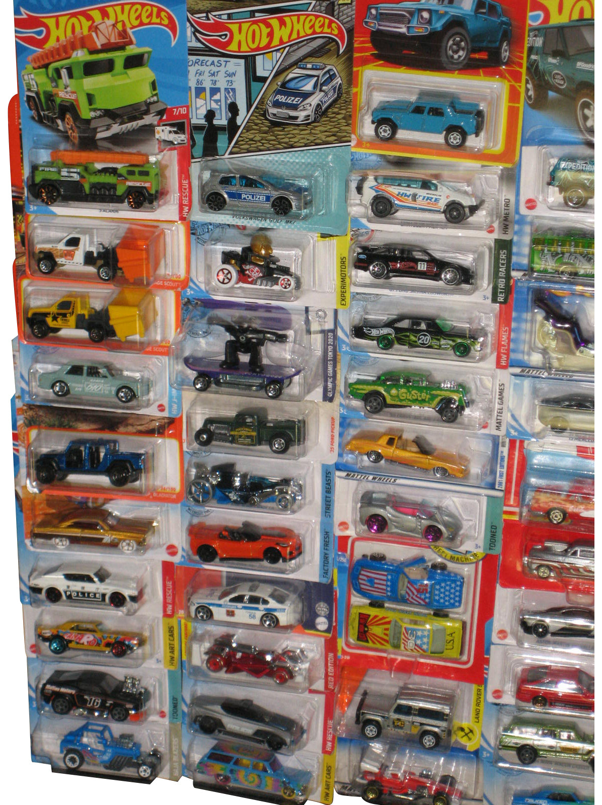 Hot Wheels Matchbox & Misc Mattel Die Cast Toy Cars - (Mixed Lot 70 Cars)