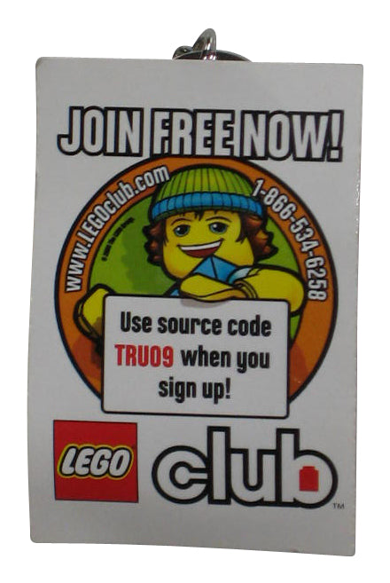 LEGO Club Christmas Santa Clause Red MiniFigure Keychain