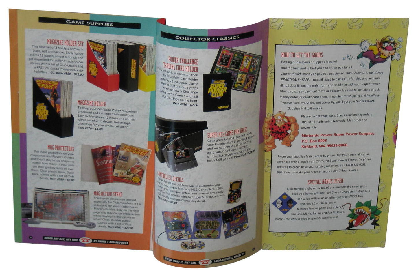 Nintendo Power Club Super Power Supplies Summer 1994 Video Game Catalog Book