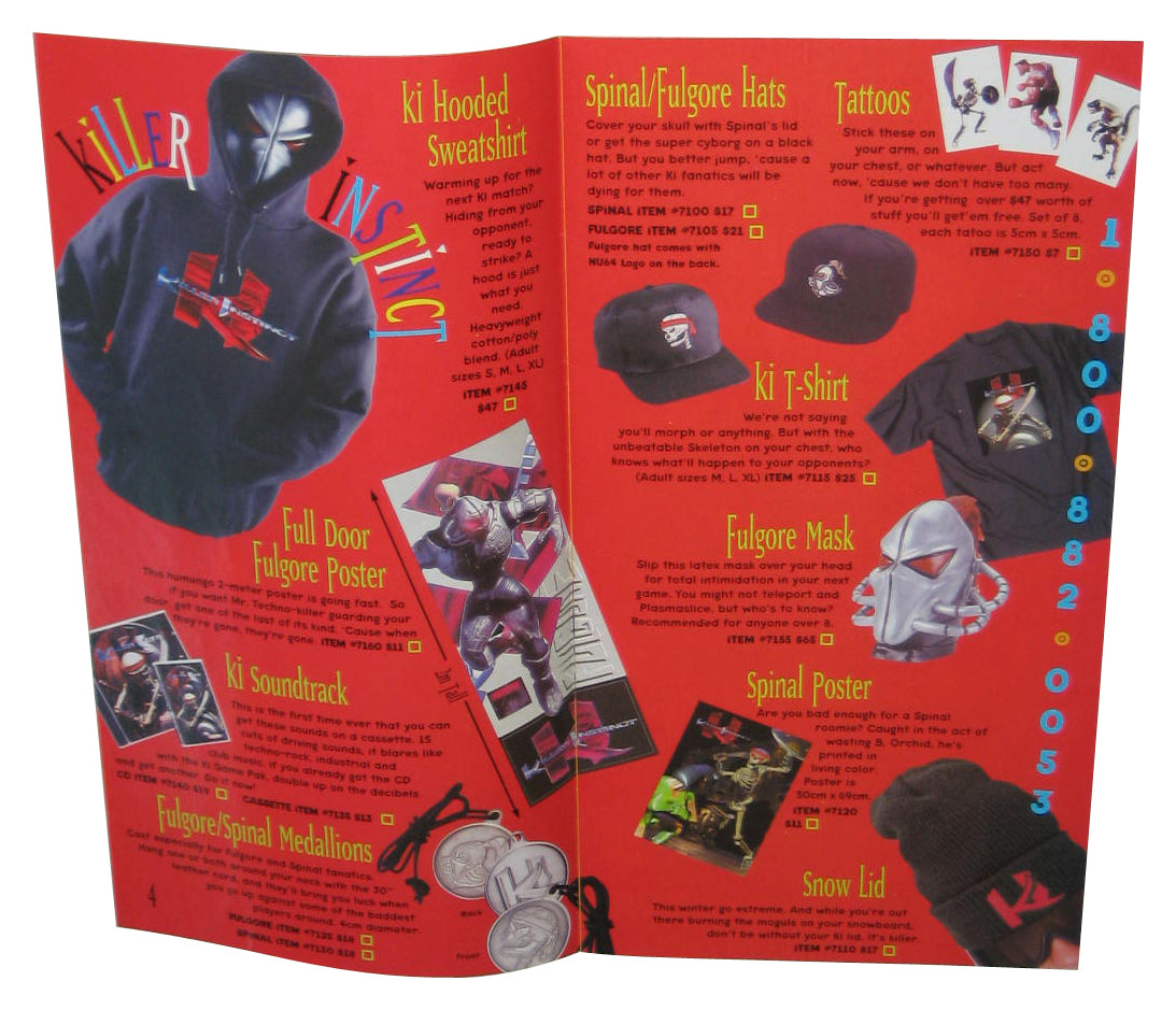 Nintendo Power Club Super Power Supplies Winter 1995 Video Game Catalog Book