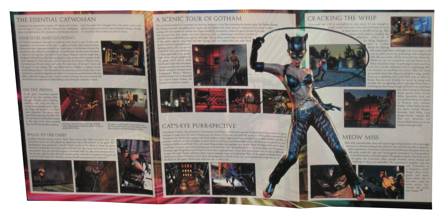 Nintendo Power Pokemon Catwoman (2004) Video Game Pull-Out Poster