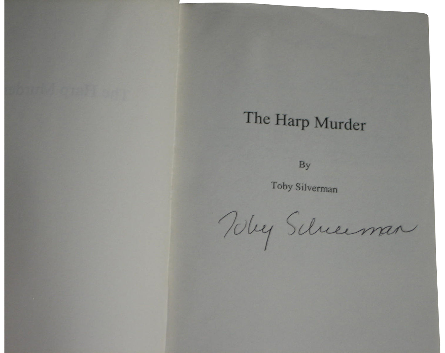 The Harp Murder Toby Silverman (1997) Paperback Book