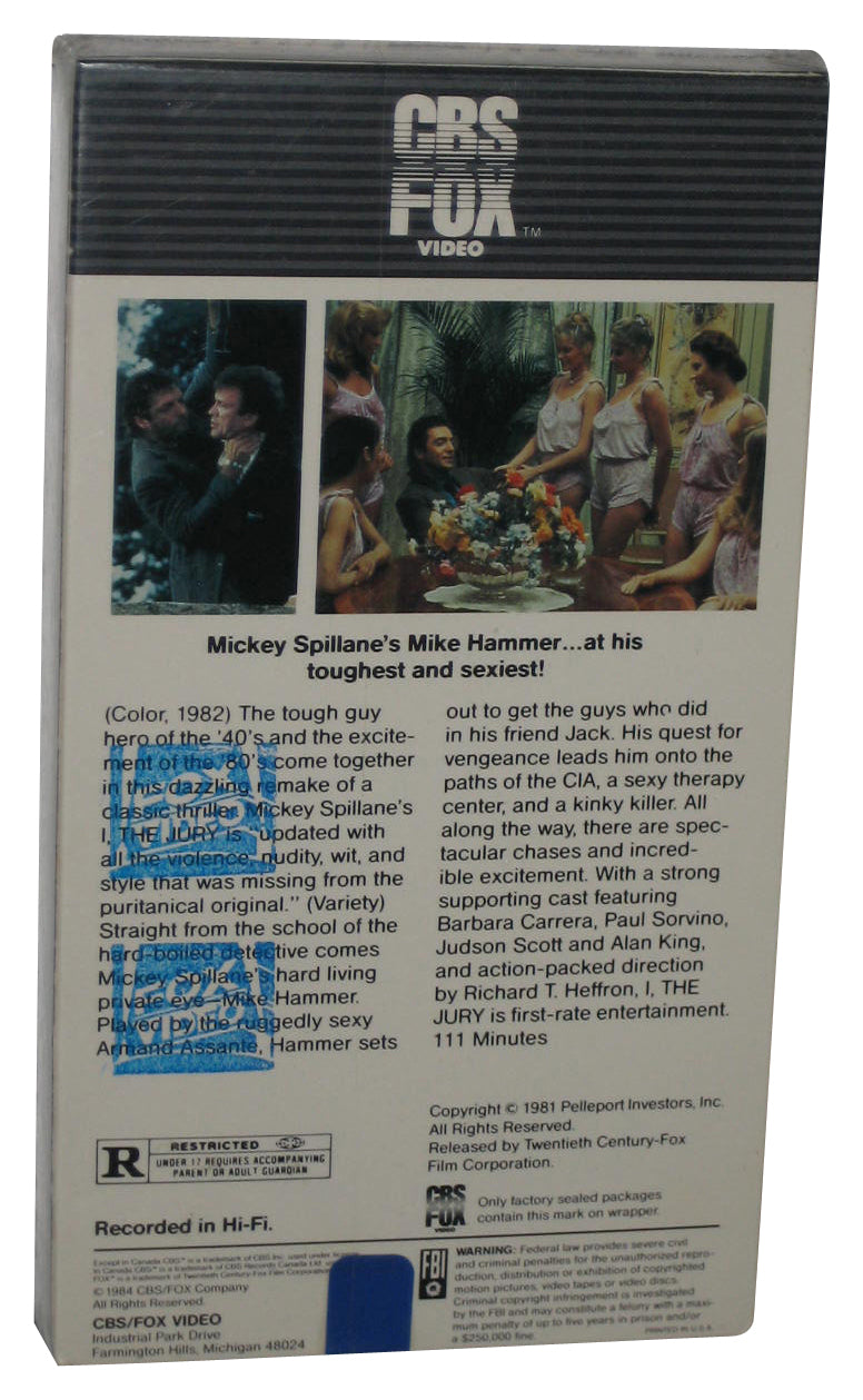 I The Jury CBS Fox (1984) Vintage VHS Video Tape