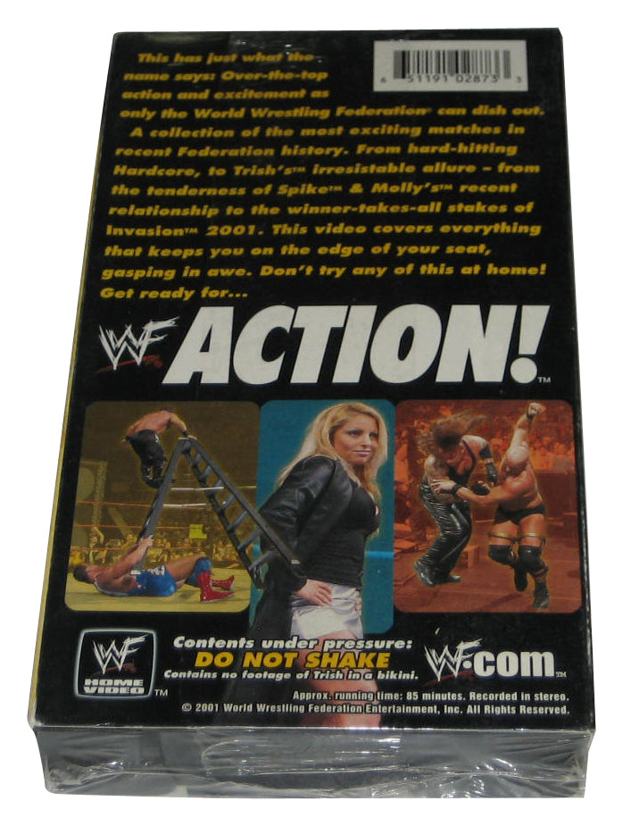WWF Action! (2001) WWE Wrestling VHS Tape