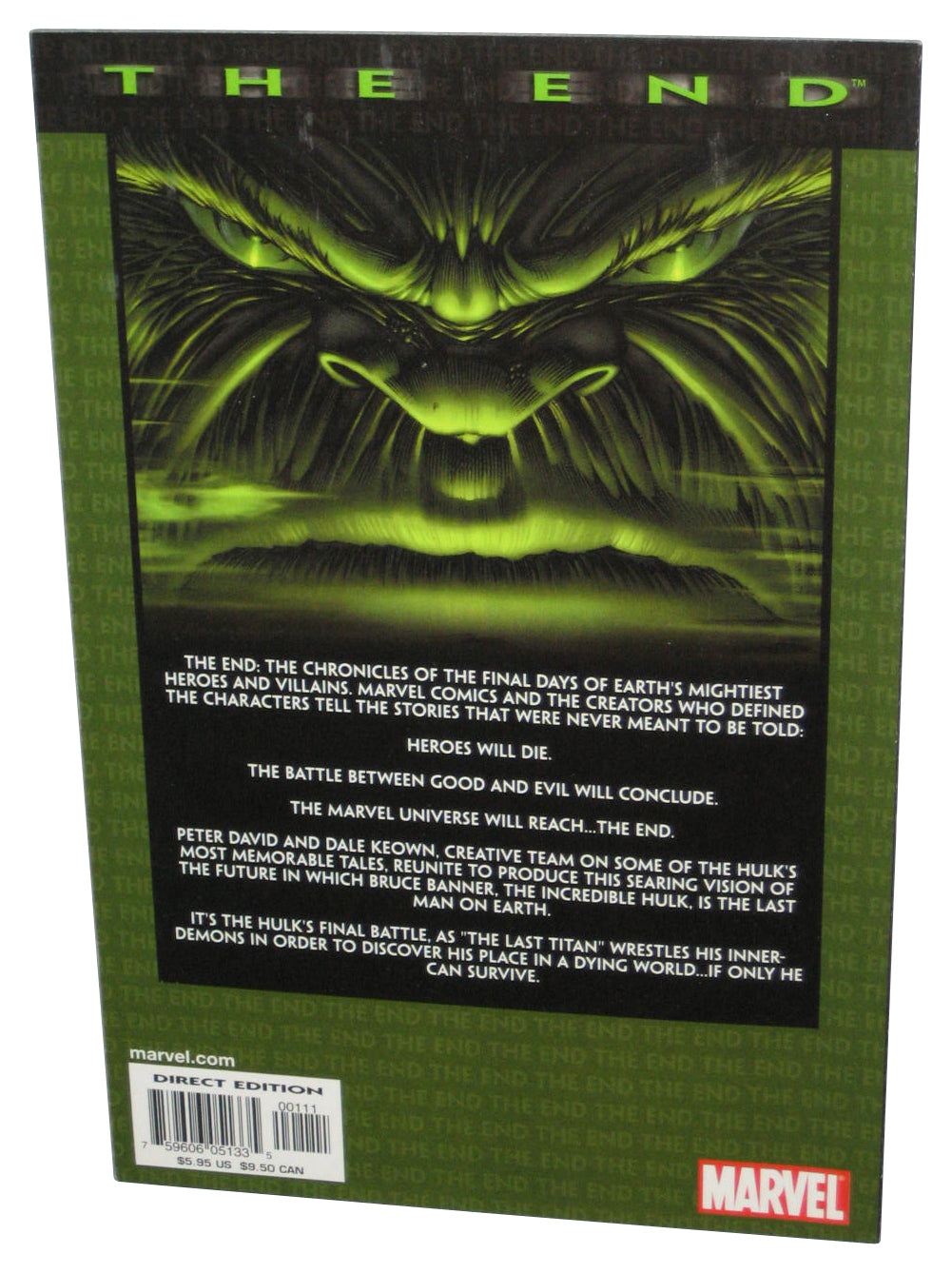 The Incredible Hulk End (2002) Paperback Book - (Peter David / Dale Keown)