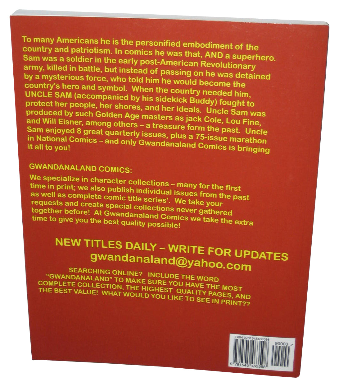 The Complete Uncle Sam Vol. 1 (2017) Gwandanaland Comics #259