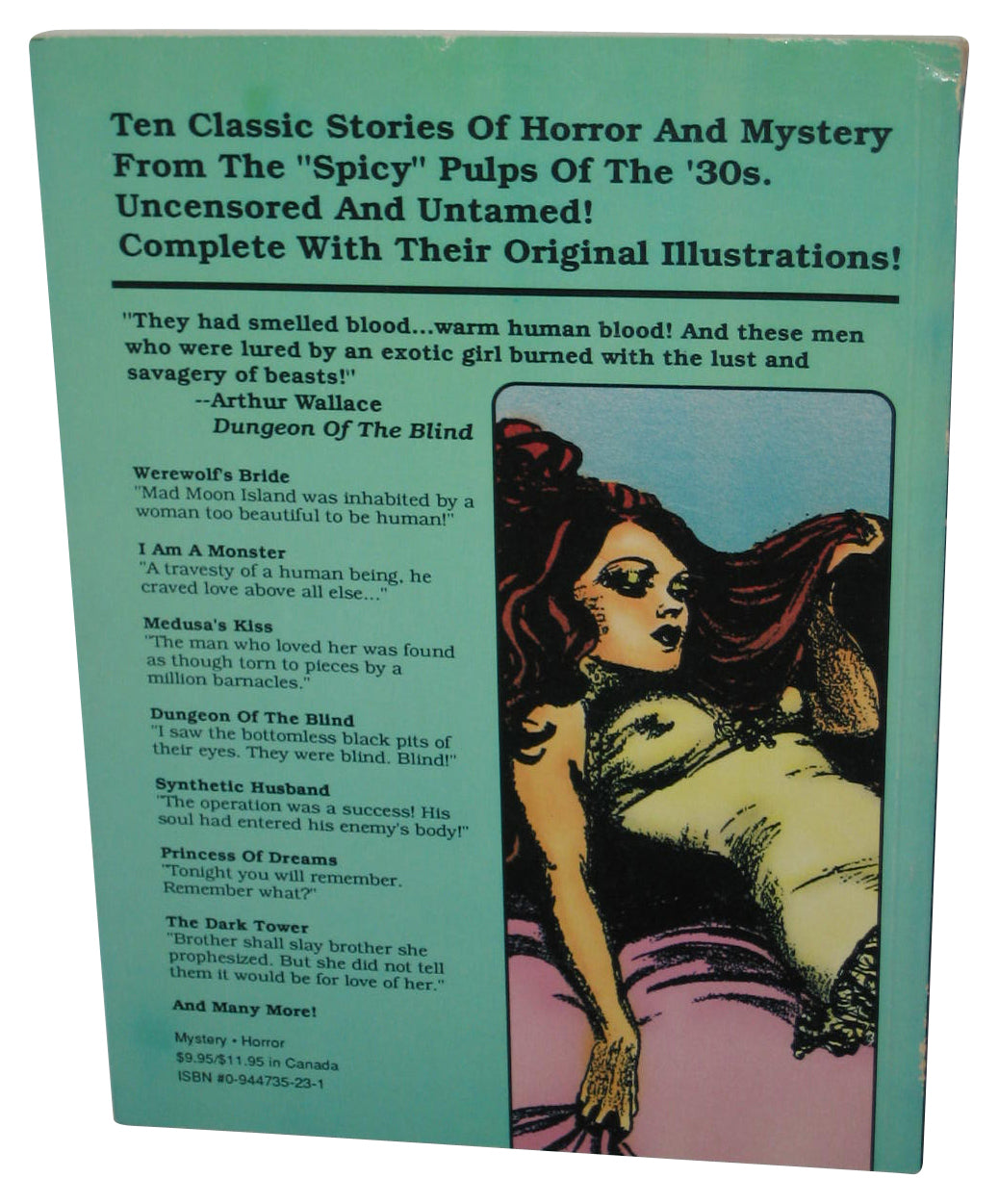 Spicy Mystery Stories (1990) Paperback Book - (Classic Uncensored Tales of Mysteries and Horror)