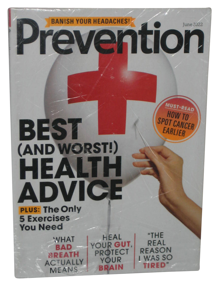 Prevention June 2022 Magazine Book - (Best And Worst Health Advice Cover)