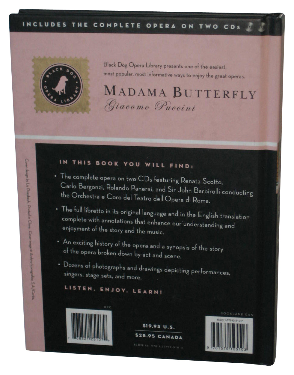 Madama Butterfly (2005) Hardcover Book w/ CDs