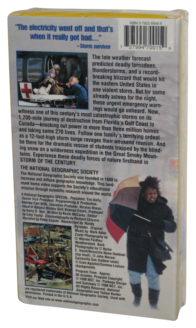 National Geographic Storm of The Century (1998) VHS Tape - (Ultimate Weather Disaster)