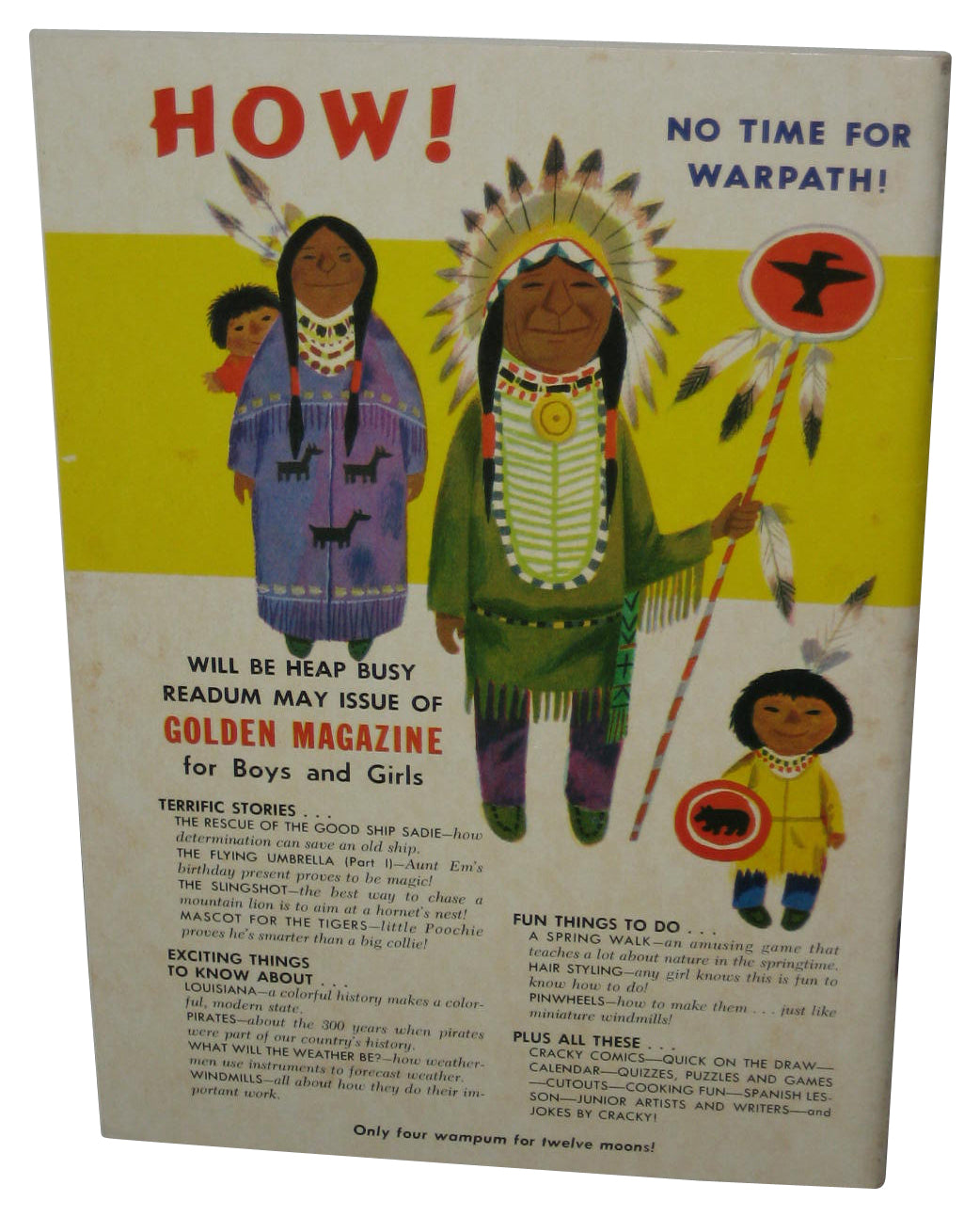 The Golden Magazine For Boys & Girls April 1965 Paperback Book