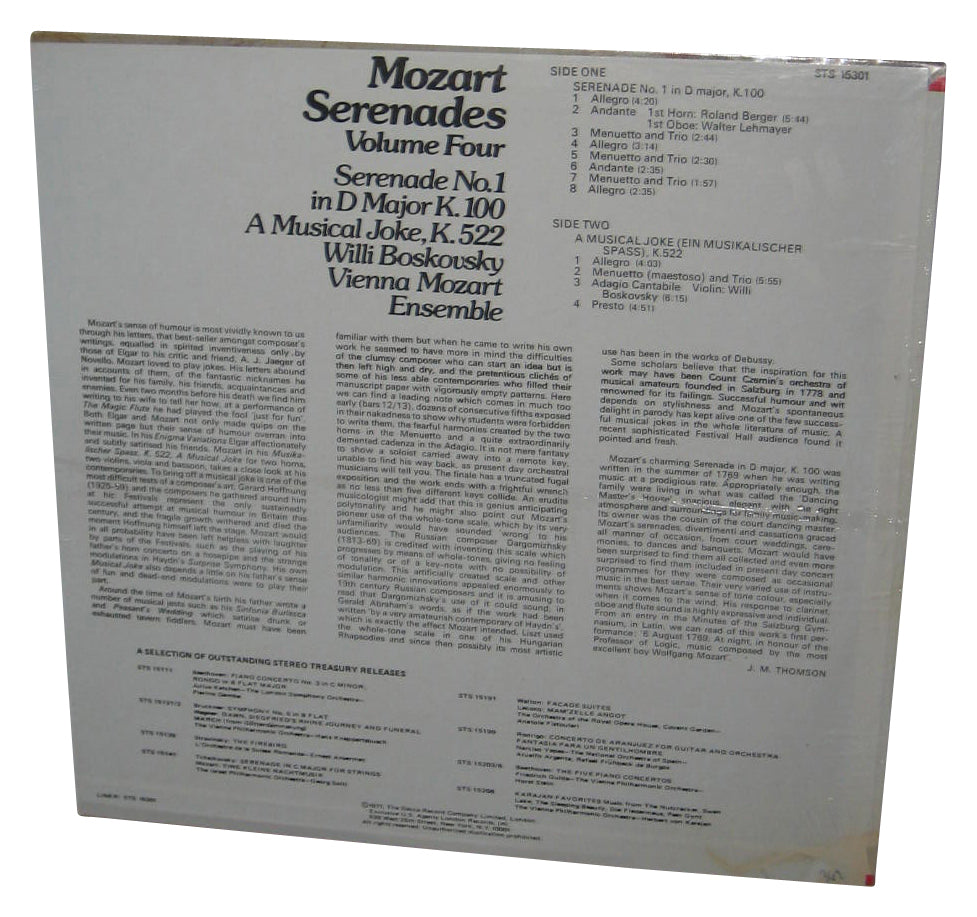 Mozart Serenades Vol. 4 (1971) Decca Vinyl Record