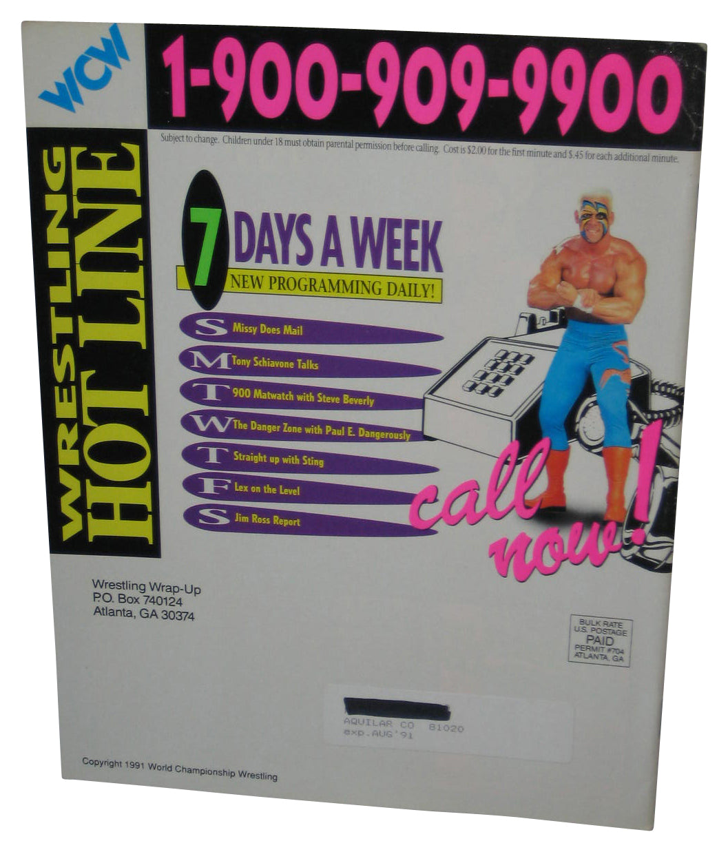 Wrestling Wrap-Up WCW Special Issue Vol. 3 No. 3 1991 Magazine Book