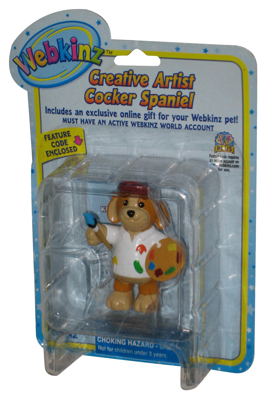 Webkinz Creative Artist Cocker Spaniel Dog Ganz 2-Inch Christmas Mini Figure