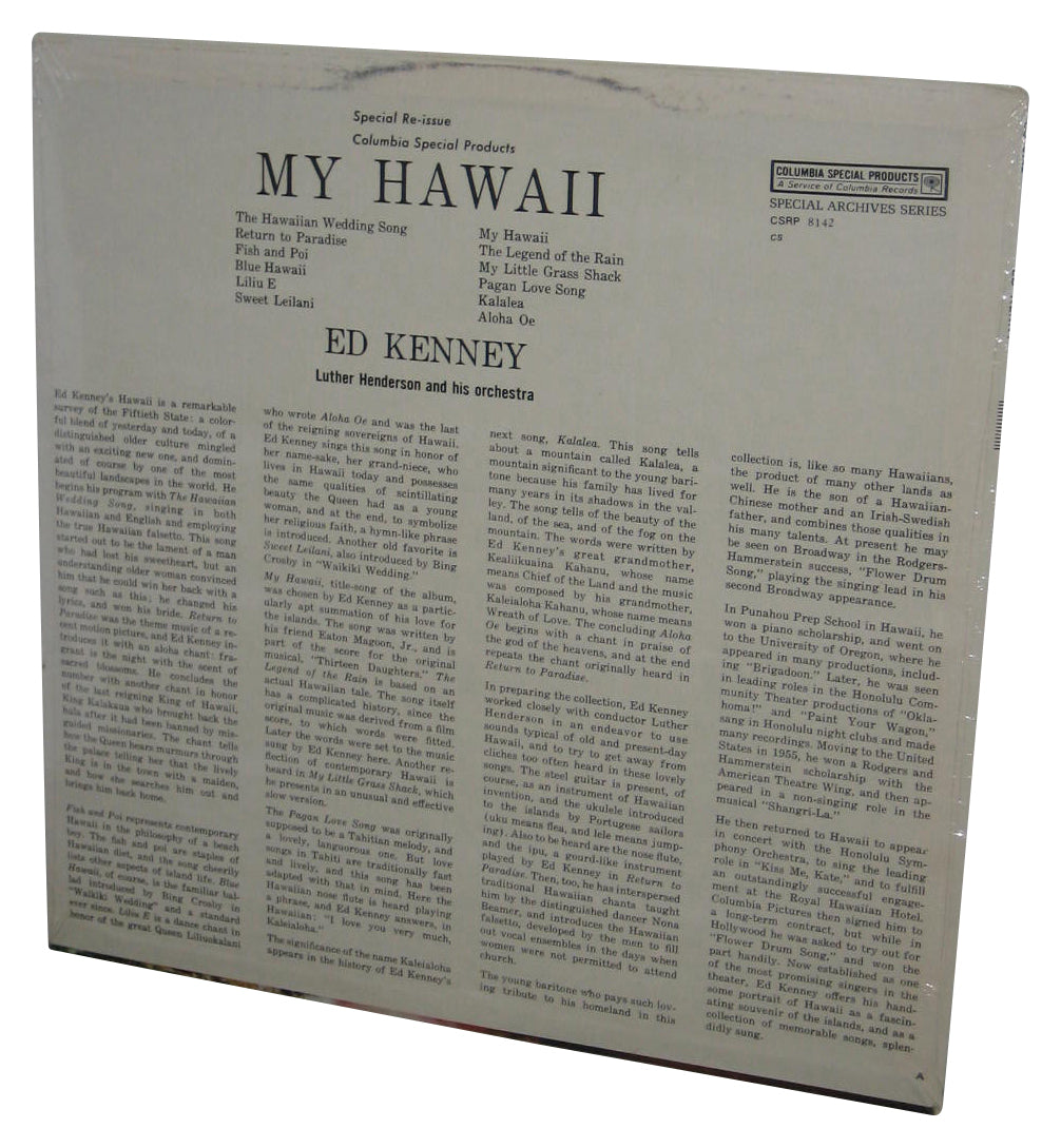 My Hawaii Ed Kenney Luther Henderson & His Orchestra LP Vinyl Record CS 8142