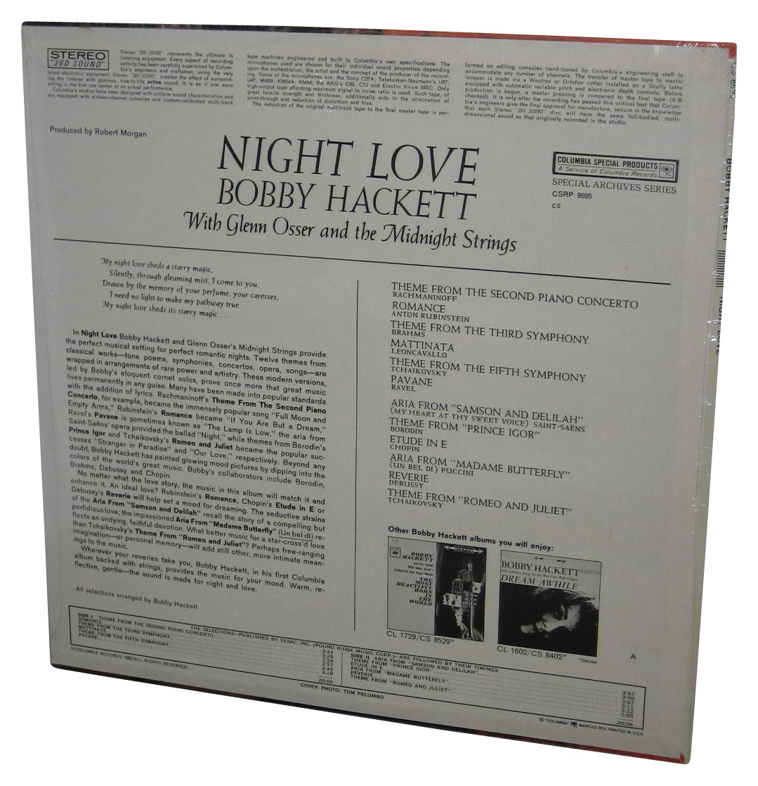 Night Love Bobby Hackett Music LP Vinyl Record CS 8695 w/ Glenn Osser & The Midnight Strings