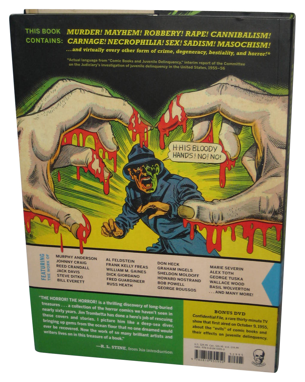 The Horror! The Horror! (2010) Paperback Book w/ DVD - (Comic Books Government Didn't Want You To Read!)