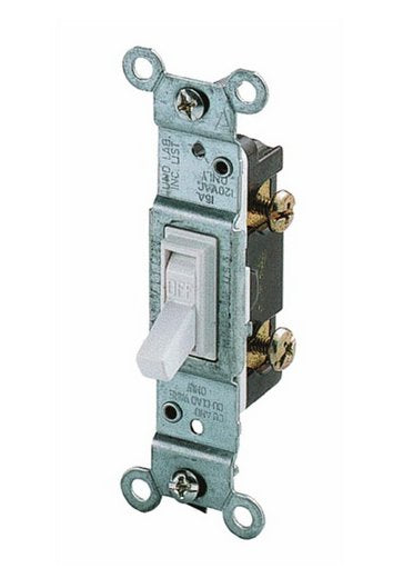 Leviton 228-1451-2W White Residential Grade AC Quiet Switches Toggle