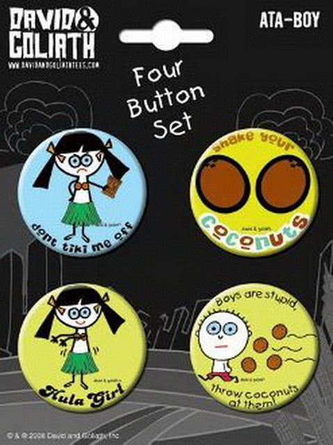 David and Goliath Girl Button Set 81172BT4