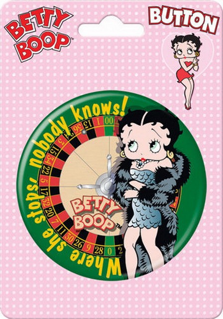 Betty Boop Roulette 3-inch Button 97021