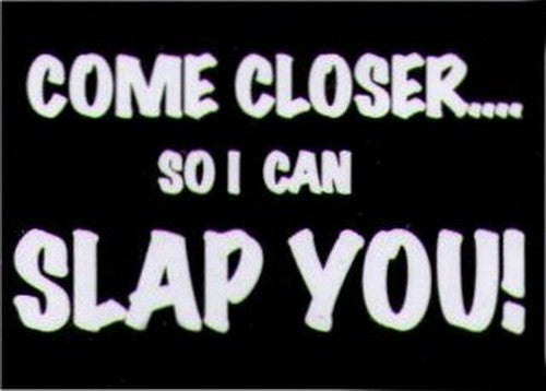 Come Closer So I Can Slap You Magnet HM250