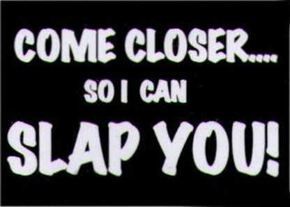 Come Closer So I Can Slap You Magnet HM250