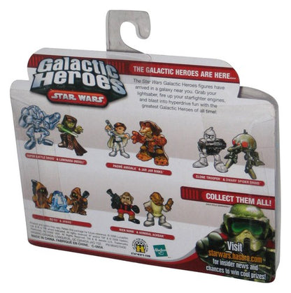 Star Wars Galactic Heroes Anakin Skywalker & Clone Trooper Hasbro Figure Set - (White & Red Blister Card)