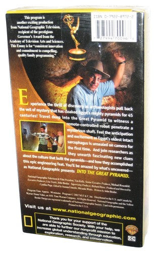 National Geographic Into The Great Pyramid (2002) VHS Tape