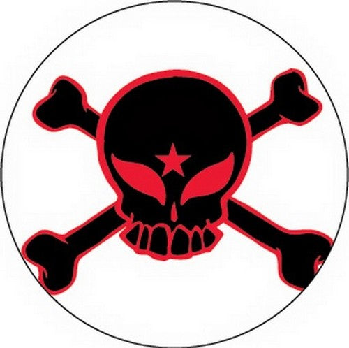 Ultra Vixen Skull and Crossbones Button B-UV-0011