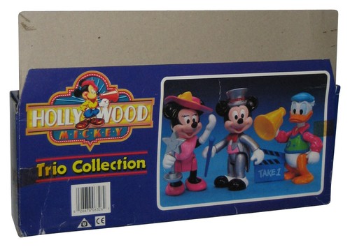 Disney Hollywood Mickey Mouse Minnie & Donald Mattel Arco Toys Actor Figure Set 3-Pack