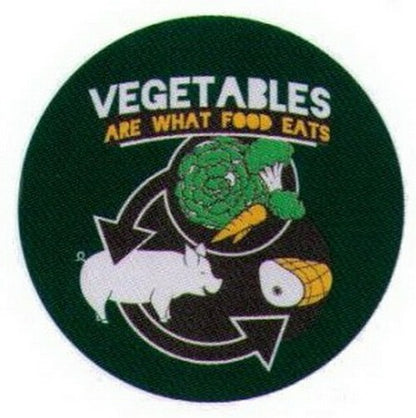 Vegetables Are What Food Eats Button SB4051