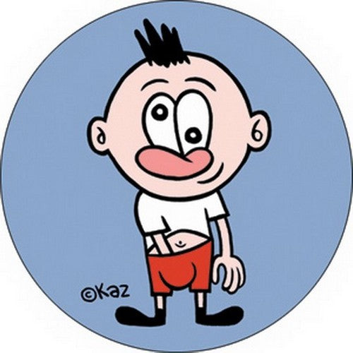 Spider Monkey Solo Boy White Button B-1210