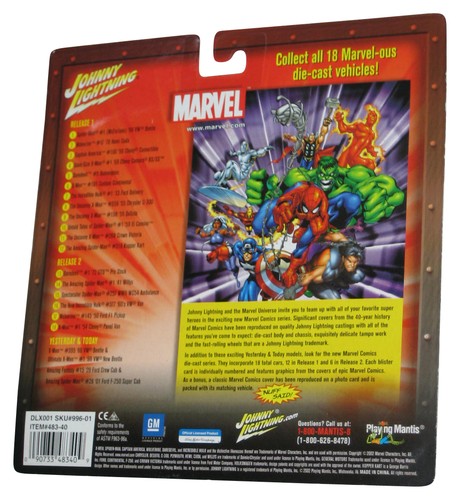 Johnny Lightning Marvel (2022) Ultimate X-Men Yesterday & Today Volkswagen Beetle Toy Car 2-Pack