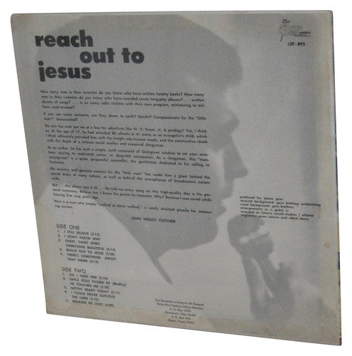 W.V. Grant Jr. Reach Out To Jesus LP Vinyl Music Record
