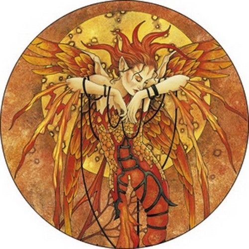 Linda Ravencroft Phoenix Button B-3247