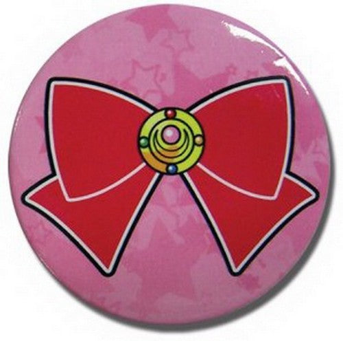 Sailor Moon Red Bow Pink Anime Button GE-6836