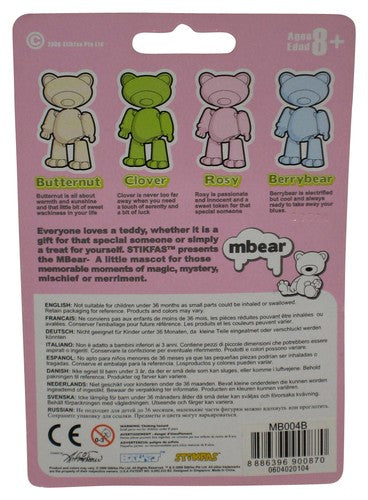 Stikfas Mbear (2006) Mini Bear Mascot 2-Inch Clover Green Figure MB004B