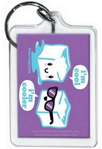 David and Goliath Cooler Keychain 65884KR