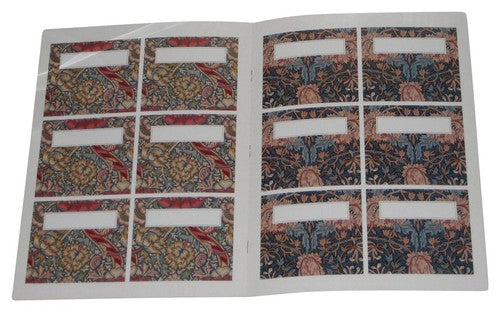 English Floral Place Cards and Matching Napkin Holders - 12 Ready-to-Use Sets