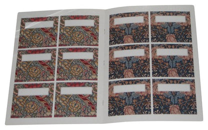 English Floral Place Cards and Matching Napkin Holders - 12 Ready-to-Use Sets