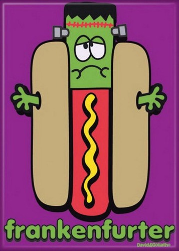 David and Goliath Frankenfurter Magnet 20465DG