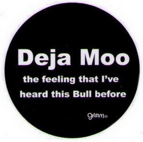 Deja Moo Feeling Heard Bull Button GB3005