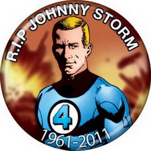 Marvel Comics RIP Johnny Storm Button 81898