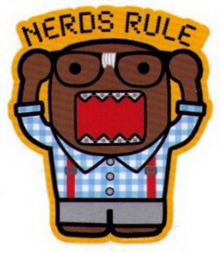 Domo-Kun Nerds Rule Sticker DS801