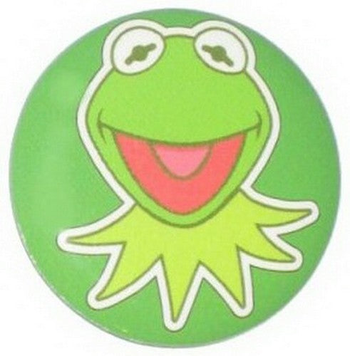 The Muppets Kermit Face Green Button